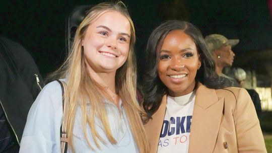 Crockett visits Texas State