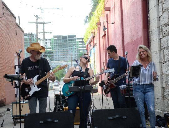 Ace Pepper and the Revs perform at Kissing Alley Concert Series