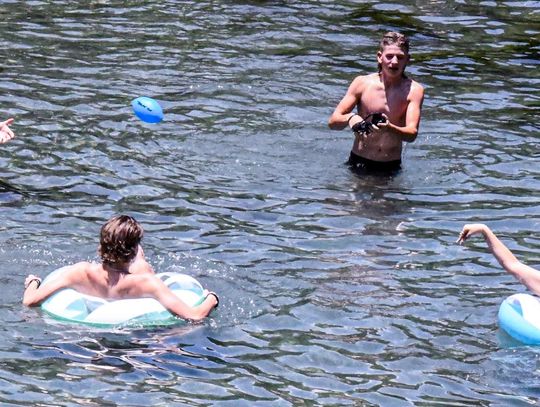 BEATING THE HEAT: Rivergoers stay cool at San Marcos River amid consecutive 100-degree days