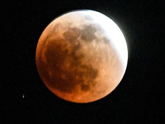 Bloody moon: Lunar eclipse turns moon red