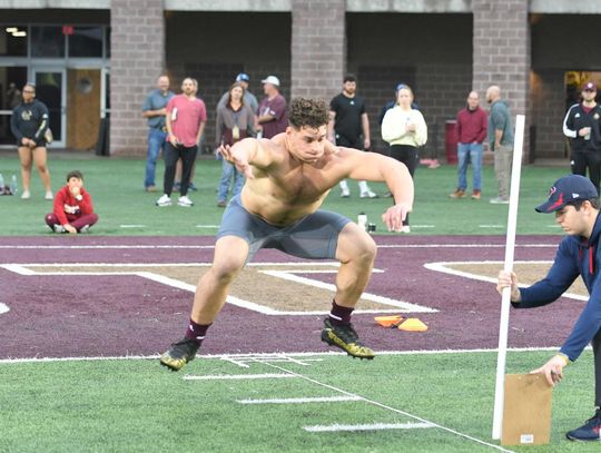 Bobcat players show off skills at Texas State Pro Day