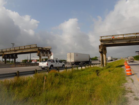 Bridge demolition underway