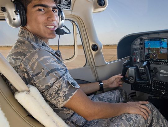 Cadet passes FAA testing, receives his pilot's license