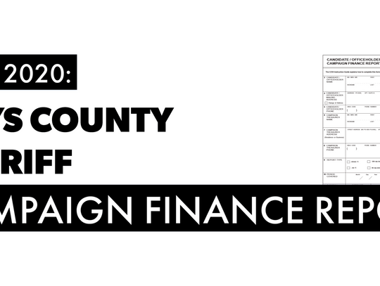 Campaign donations close in sheriff's race