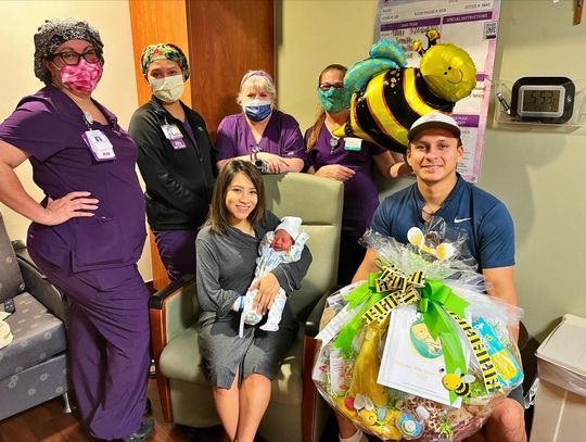 CHRISTUS rings in 2022 with first baby born