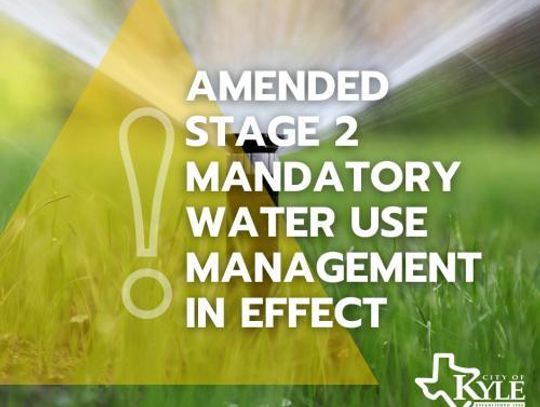City of Kyle revises Stage 2 water schedule