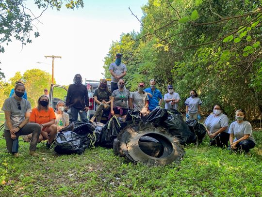City's Fall River Cleanup nets over 2,300 pounds of trash picked up