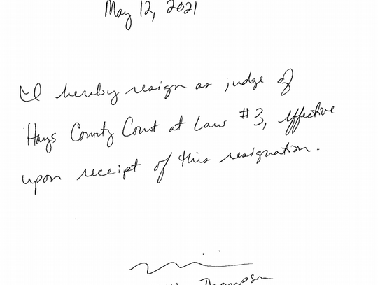 Commissioners to discuss judge’s resignation