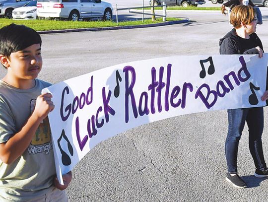 Community rallies for Rattler Band ahead of competition