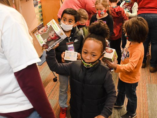 Connection Church donates gifts for San Marcos CISD students