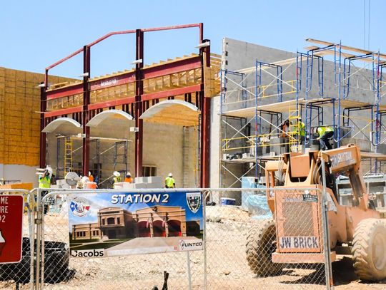 Construction continues at new fire station 