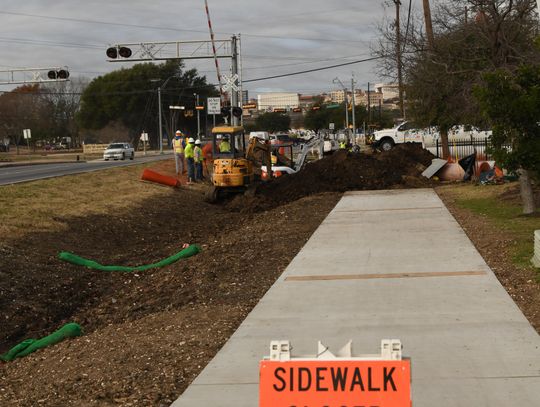 CONSTRUCTION CONTINUES: Crews work on East Hopkins Bike and Pedestrian project 