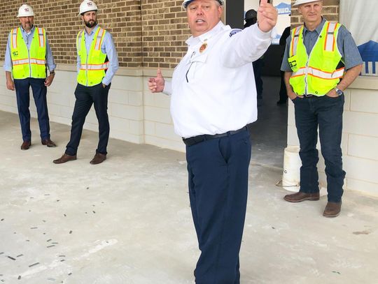 CONSTRUCTION CONTINUES: Work advances on San Marcos' newest fire station