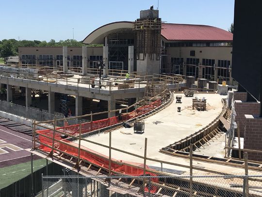 Construction updates on new TXST Endzone Complex