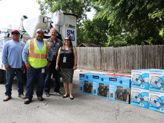COOLING OFF: San Marcos Electric Utility completes annual summer fan drive