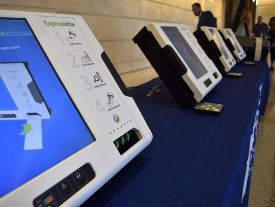 County gets a look at hybrid voting machines