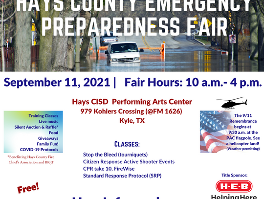 County's Emergency Preparedness Fair set for Saturday in Kyle 