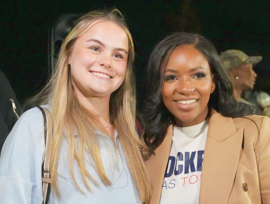 Crockett visits Texas State