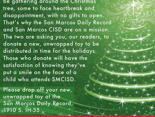 Daily Record, SMCISD partner for Christmas toy drive