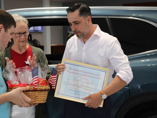 Dealership earns surprise honor from local DAR chapter