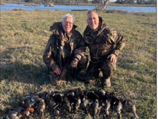 Duck hunting in Central Texas