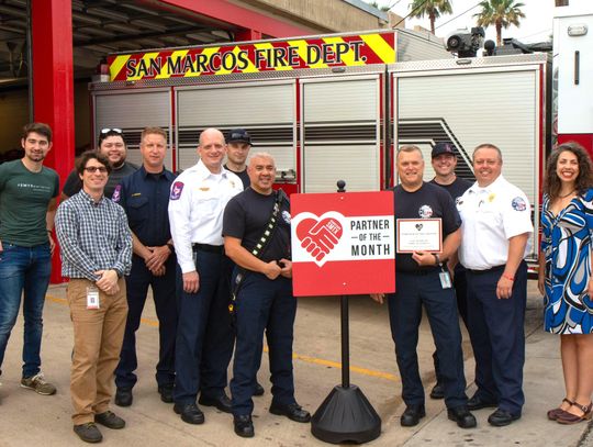 Fire Station #1 wins Partner of the Month Award