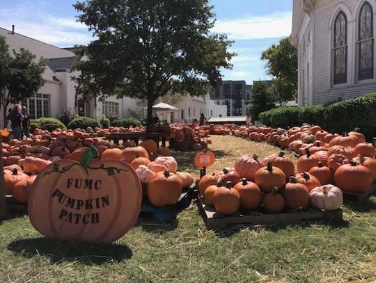 First United Methodist Church’s Pumpkin Patch open through Oct. 31