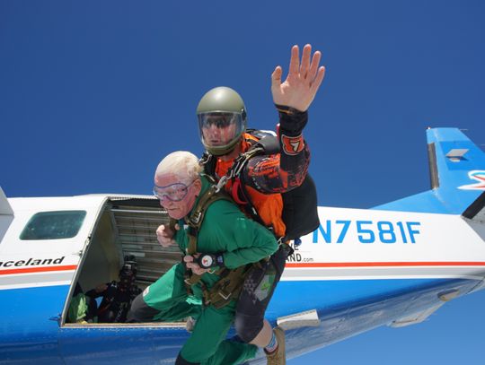 FREE FALLING: Local Korean War veteran jumps at Skydive Spaceland San Marcos