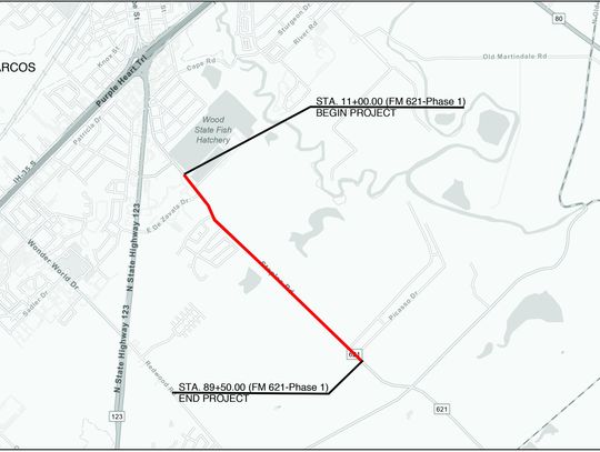 Hays County begins construction work on FM 621/Staples Road