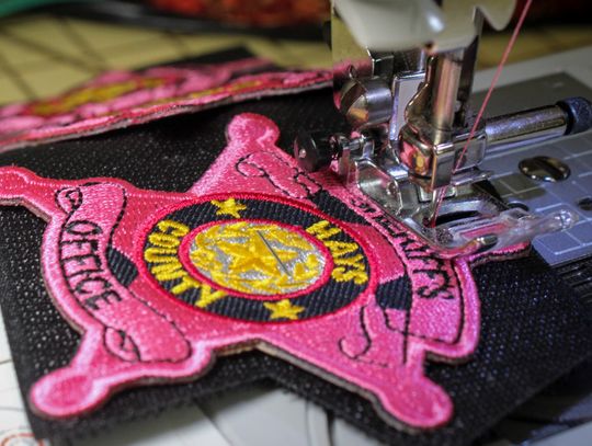 Hays County deputies for Breast Cancer Awareness Month