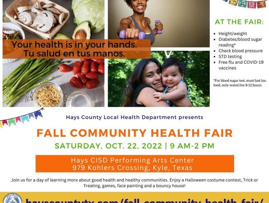 Hays County to host October Fall Community Health Fair