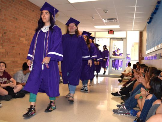 High school graduates take a stroll down memory lane