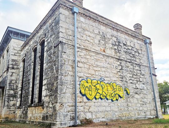 Historic jail vandalized with graffiti