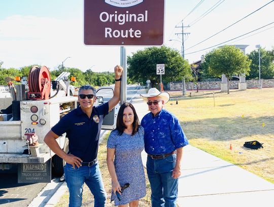 HISTORICAL SIGNAGE: El Camino Real de los Tejas signs located, installed throughout Hays County 