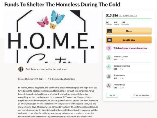 HOME seeking donations to extend motel stays through freezing temperatures