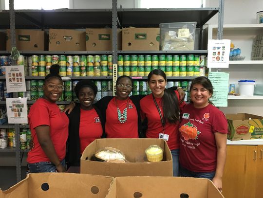 HOPE Group volunteers at food bank