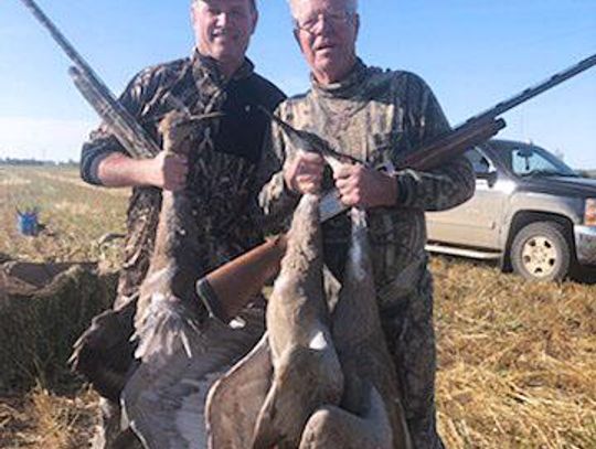 Hunting geese, cranes in Saskatchewan, Canada