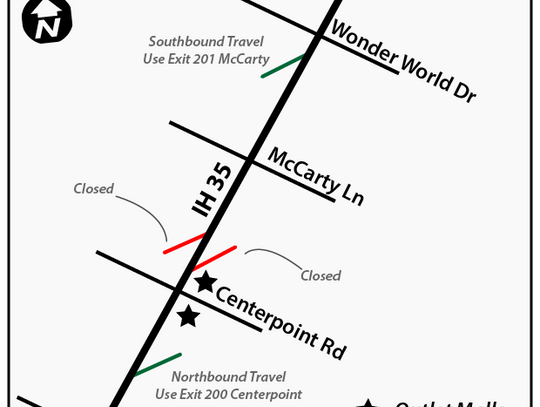 I-35 exit ramp closures planned near outlet malls for Black Friday shopping 