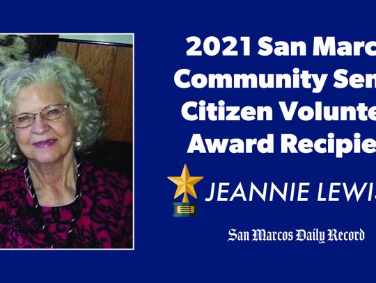 Jeannie Lewis named outstanding senior volunteer