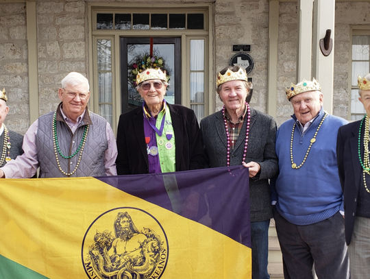 Kings of Mardi Gras serving at Cottage Kitchen