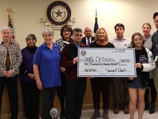 Kiwanis Club donates to SMHS Orchestra