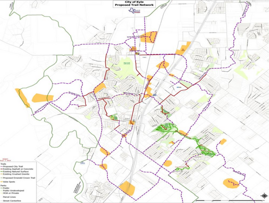 Kyle City Council considers a citywide trail network