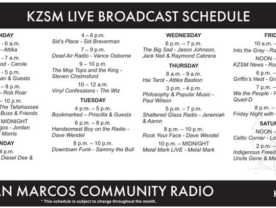 KZSM — Live interviews with special guests