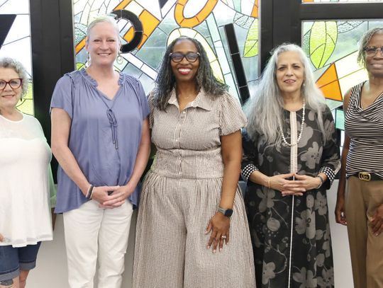 Library welcomes Hutson-inspired stained glass work