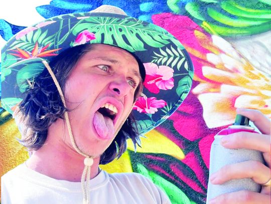 Local mural artist featured in Halloween Jam