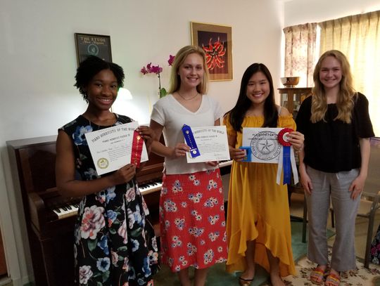 Local piano students win national & state awards