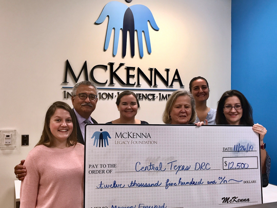 McKenna Foundation Grant presented to Central Texas Dispute Resolution Center