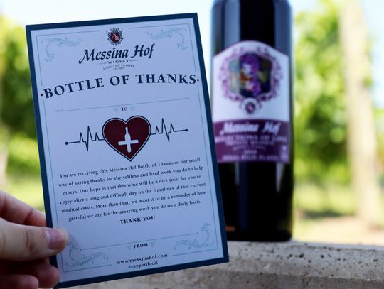 Messina Hof launches Bottle of Thanks program