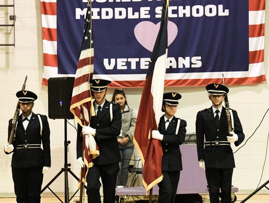 Miller Middle School honors veterans at annual ceremony