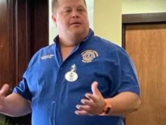 New District Governor speaks to Bluebonnet Lions Club
